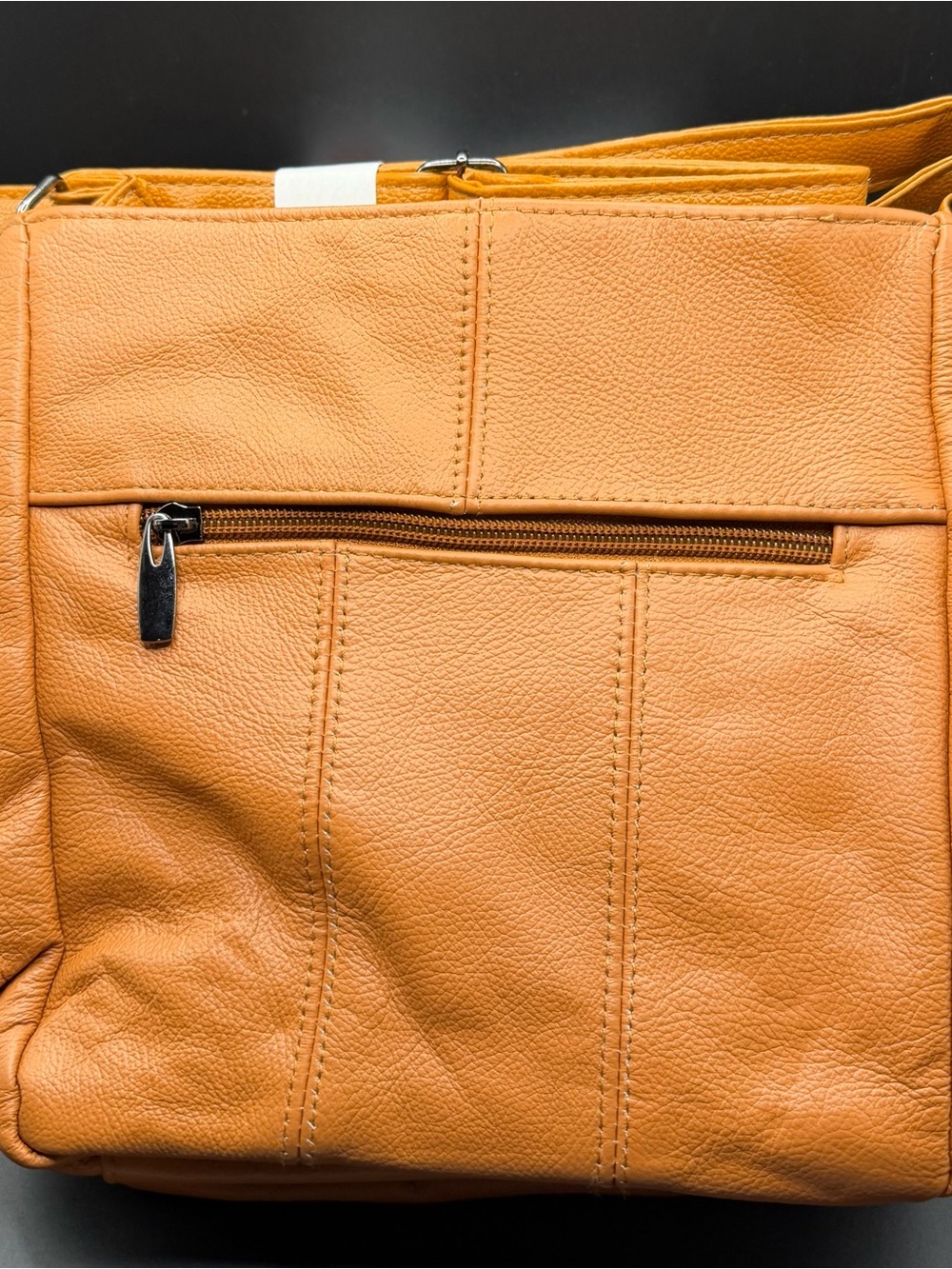 Krediz Women's Tan Leather Crossbody Bag - Classic Everyday Style
